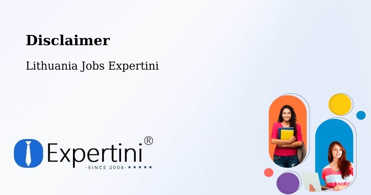 Disclaimer – Silute - Lithuania Jobs Expertini